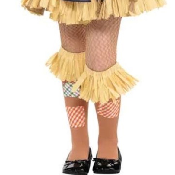 BRAND NEW girl the wizard of oz scarecrow 7 pcs halloween costume size S 4-6 - Picture 3 of 10